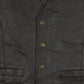 MEN'S VINTAGE 1990S LEATHER GILET JACKET - X-LARGE