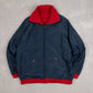 MEN'S VINTAGE 1970S LASLEY KNITTING RIBBED JACKET - MEDIUM