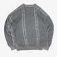 MEN'S VINTAGE 1990S STRUCTURED KNITTED JUMPER - LARGE