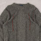 MEN'S VINTAGE 1990S STRUCTURED KNITTED JUMPER - MEDIUM