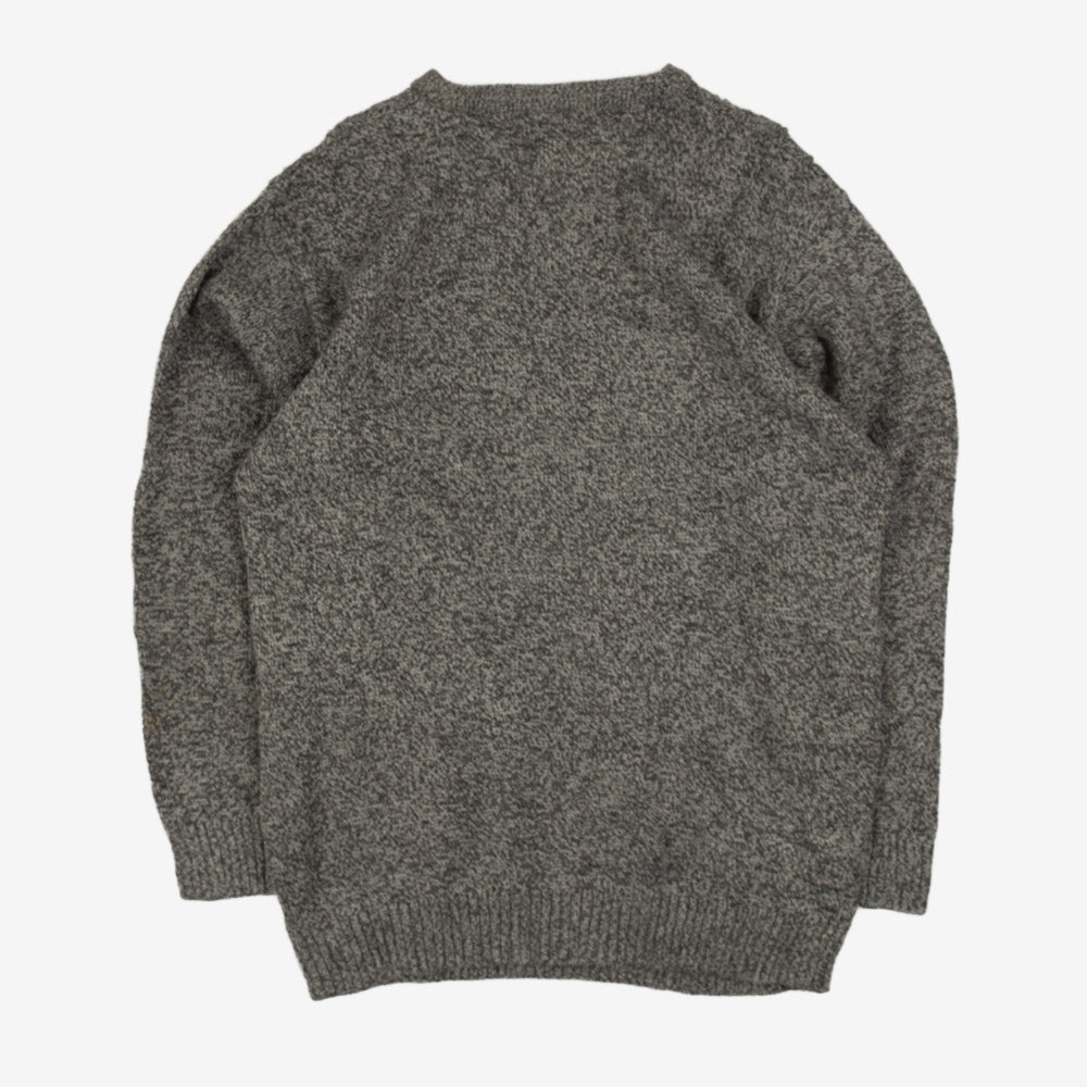 MEN'S VINTAGE 1990S STRUCTURED KNITTED JUMPER - MEDIUM