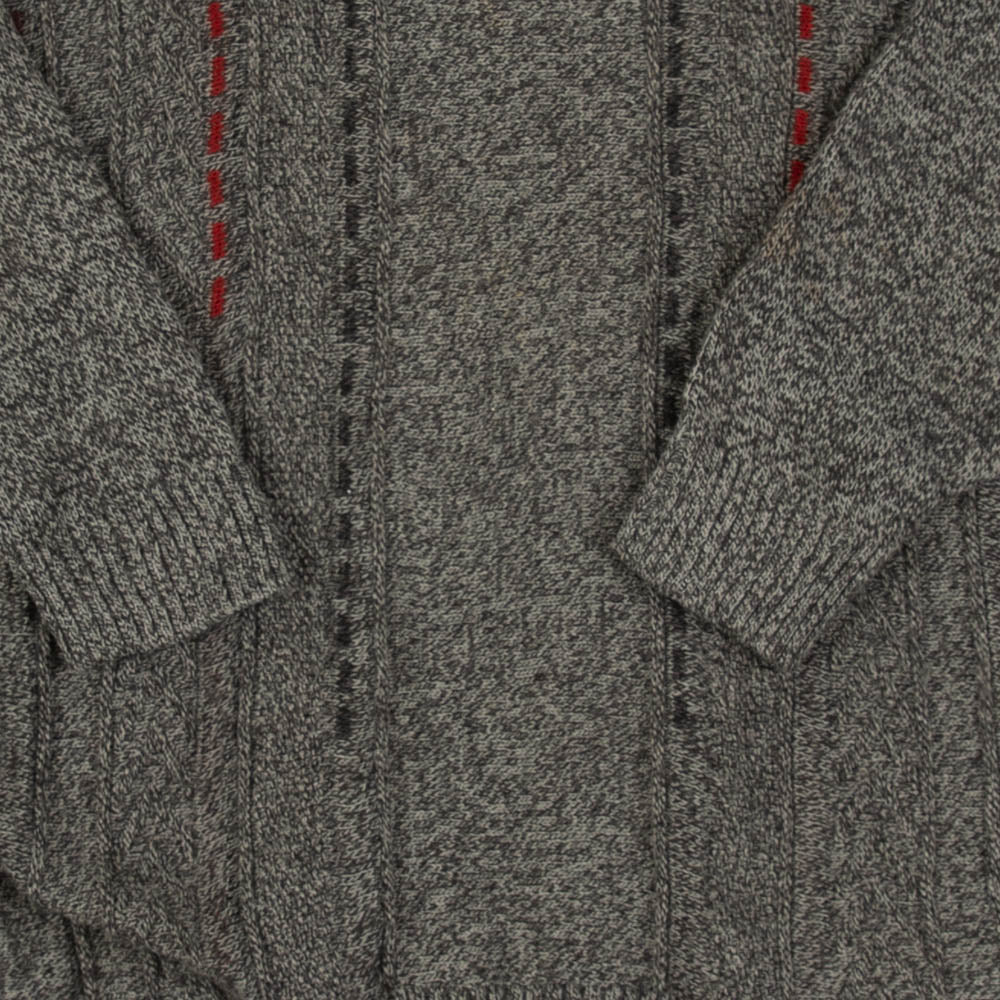 MEN'S VINTAGE 1990S STRUCTURED KNITTED JUMPER - MEDIUM