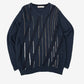 MEN'S VINTAGE 1990S PATTERNED KNITTED JUMPER - LARGE