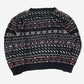 MEN'S VINTAGE 1990S PATTERNED KNITTED JUMPER - MEDIUM
