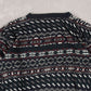 MEN'S VINTAGE 1990S PATTERNED KNITTED JUMPER - MEDIUM
