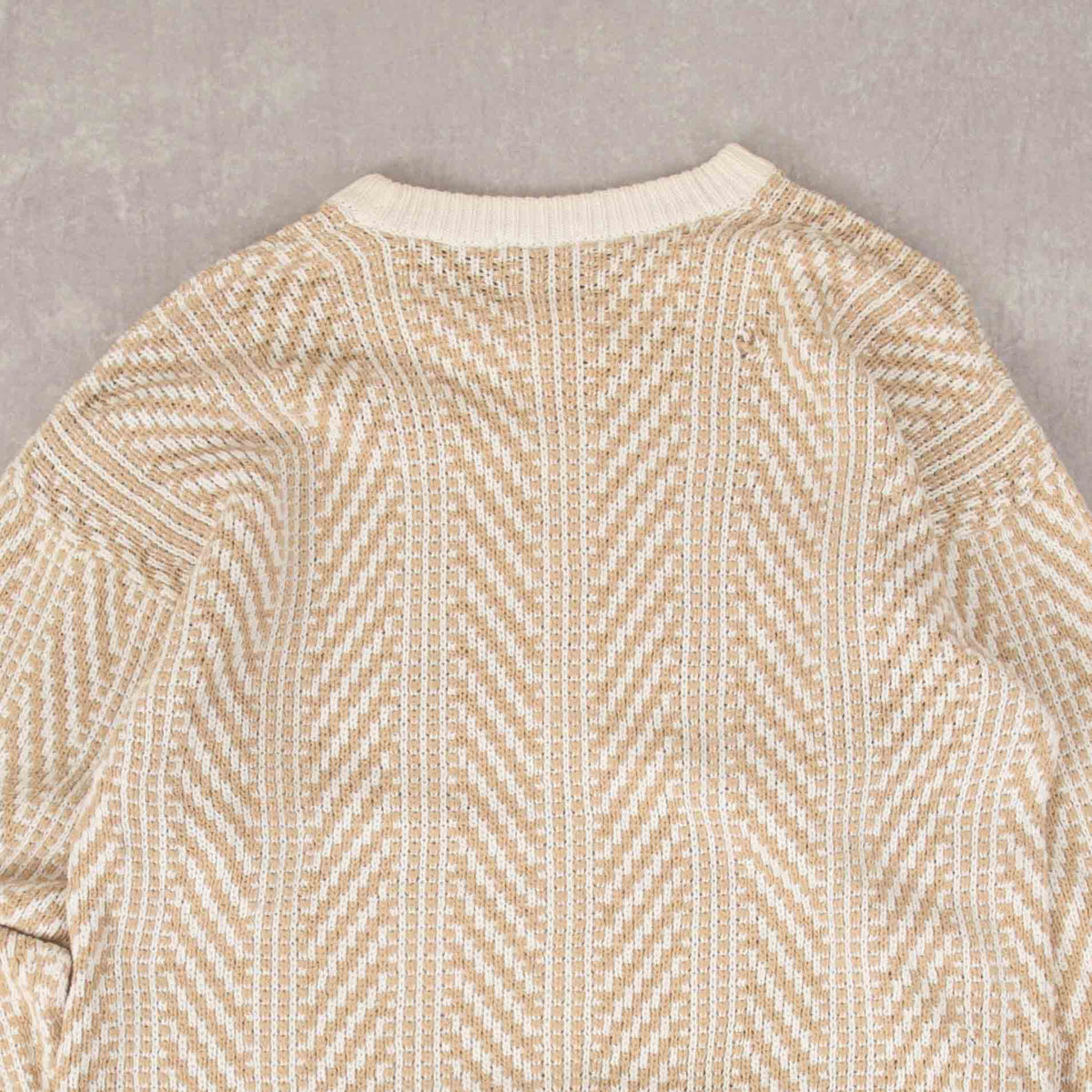 WOMEN'S VINTAGE 1970S SAKS FIFTH AVENUE STRUCTURED KNITTED JUMPER - LARGE