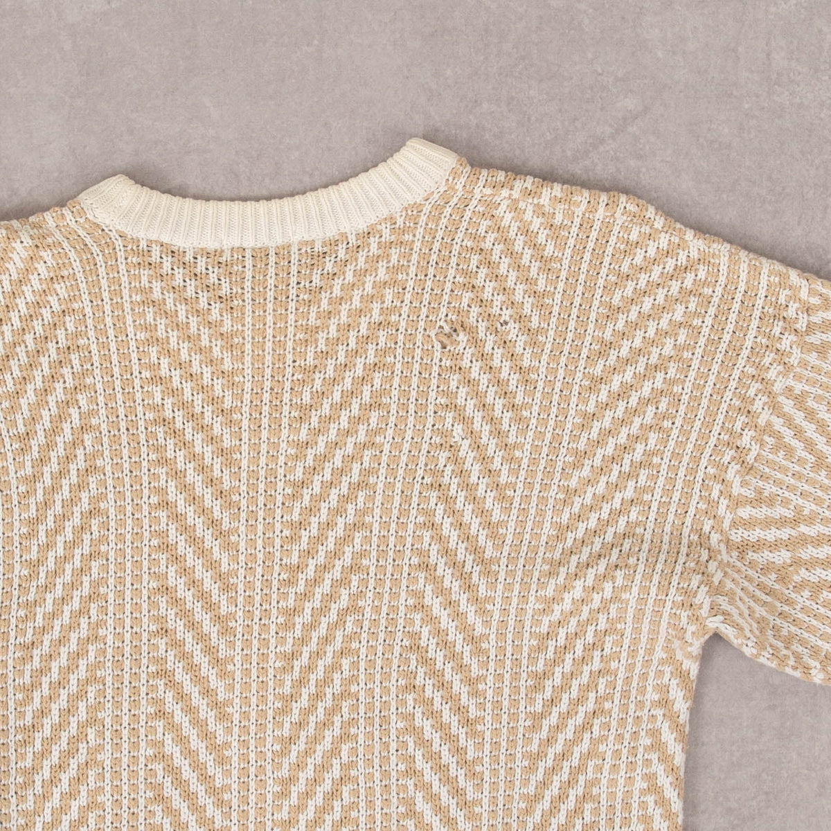 WOMEN'S VINTAGE 1970S SAKS FIFTH AVENUE STRUCTURED KNITTED JUMPER - LARGE