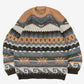 WOMEN'S VINTAGE 1990S PATTERNED KNITTED JUMPER - LARGE