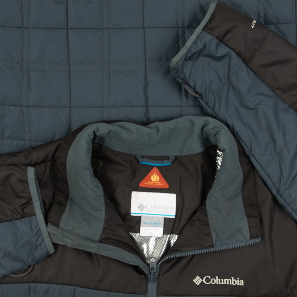 MEN'S VINTAGE COLUMBIA FULL ZIP PADDED JACKET - XX-LARGE