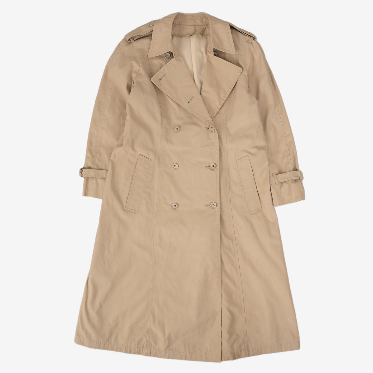 WOMEN'S VINTAGE 1990S TRENCH COAT - SMALL