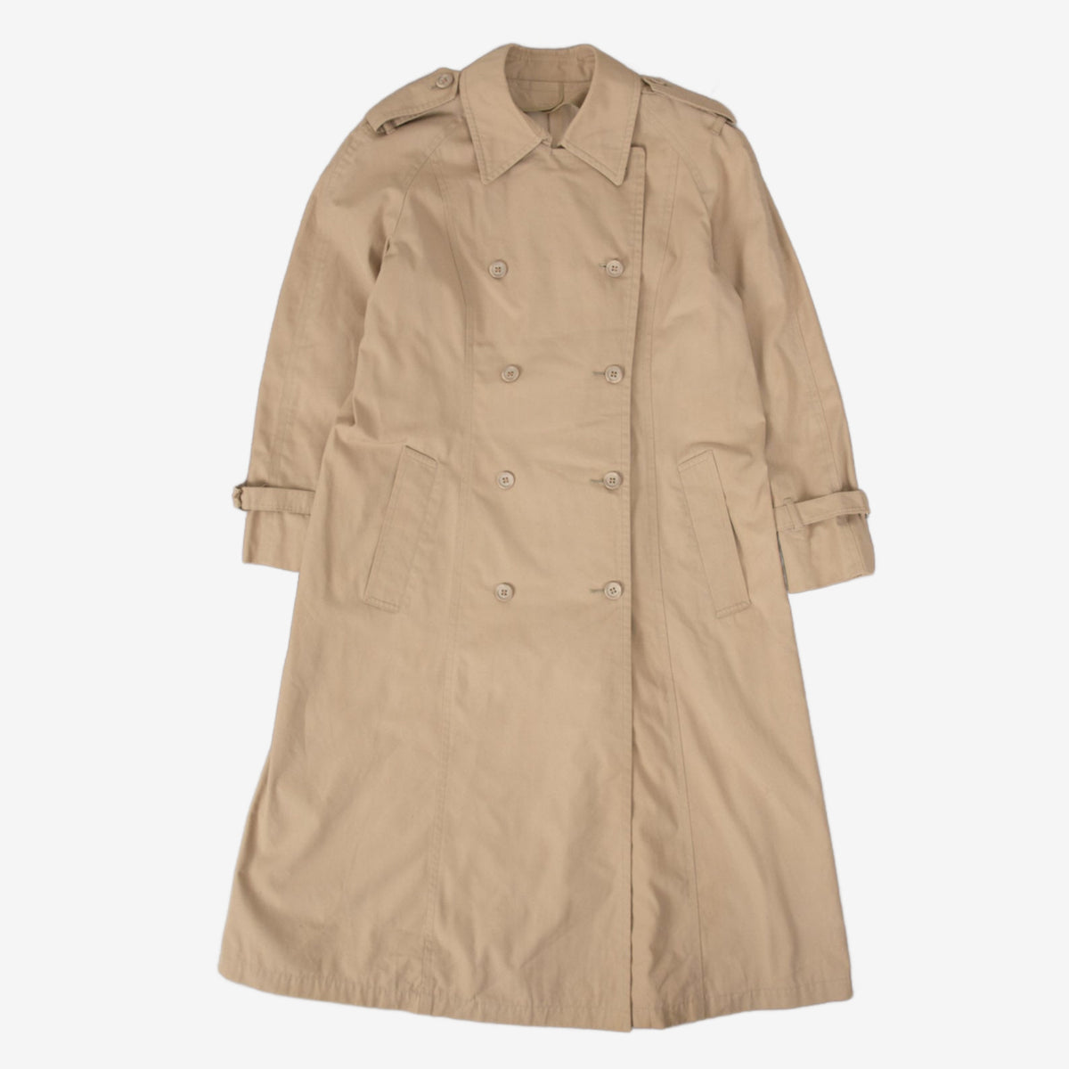 WOMEN'S VINTAGE 1990S TRENCH COAT - SMALL