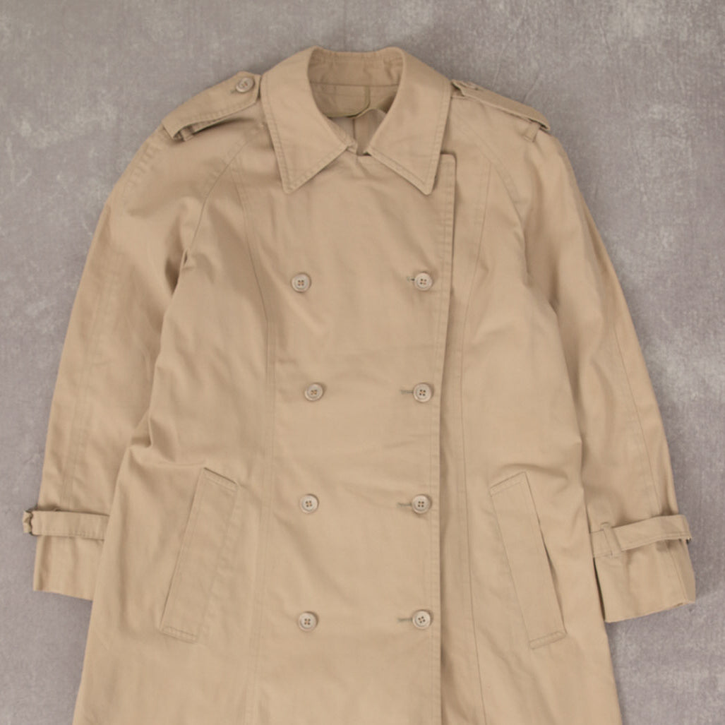 WOMEN'S VINTAGE 1990S TRENCH COAT - SMALL