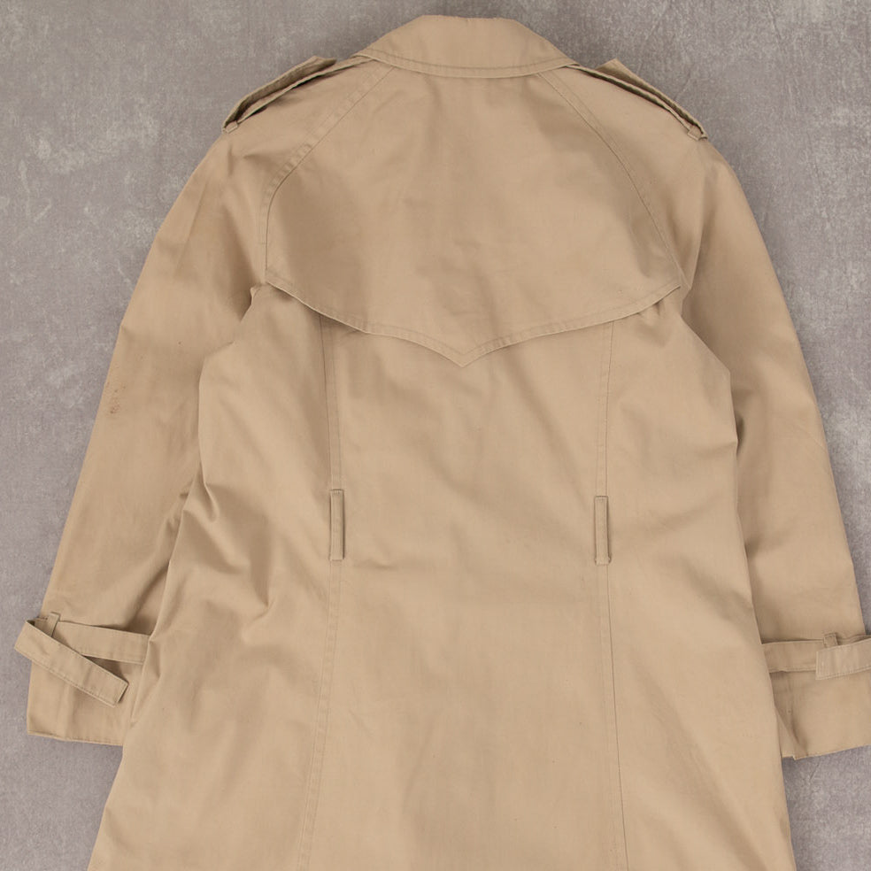 WOMEN'S VINTAGE 1990S TRENCH COAT - SMALL