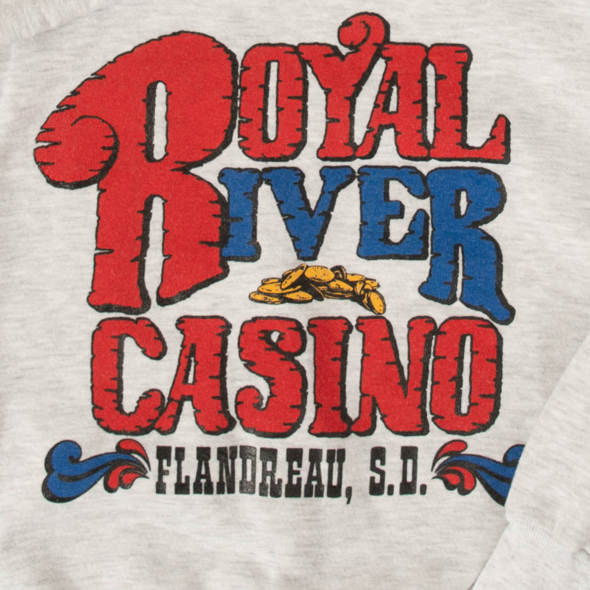WOMEN'S VINTAGE 1990S LEE ROYAL RIVER CASINO SWEATSHIRT - LARGE