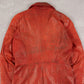 WOMEN'S VINTAGE 1990S LEATHER LONG LENGTH JACKET - XX-LARGE