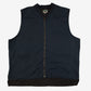 MEN'S VINTAGE FLEECE LINED GILET VEST JACKET - X-LARGE