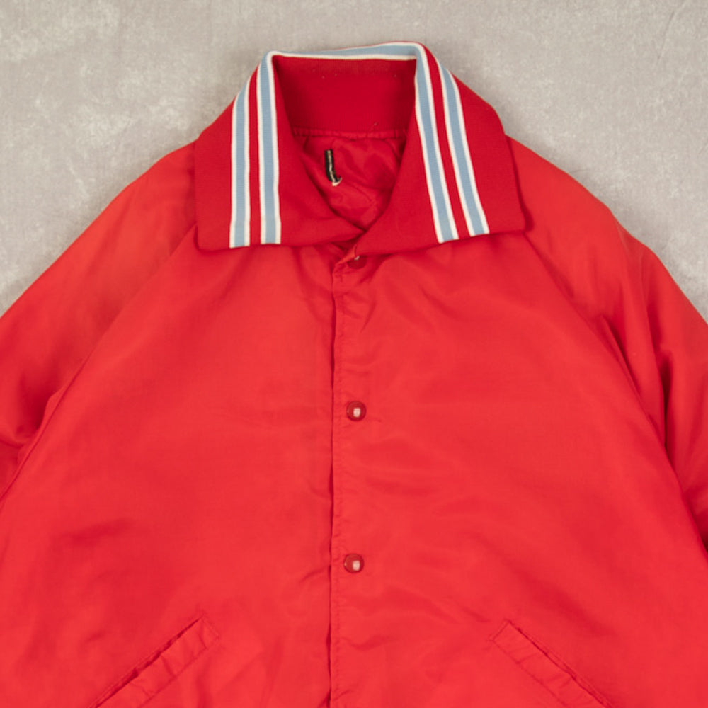 MEN'S VINTAGE 1990S VOLKSMARCHING SATIN BOMBER JACKET - LARGE