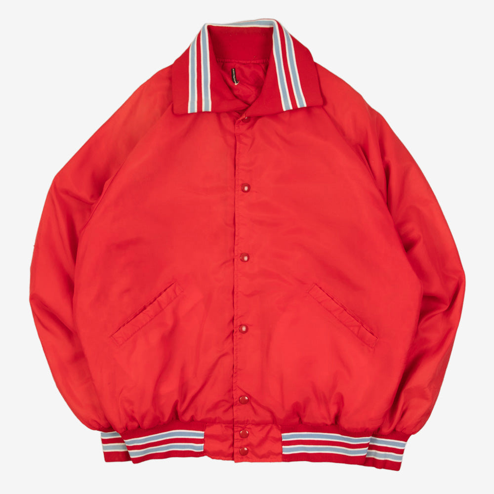 MEN'S VINTAGE 1990S VOLKSMARCHING SATIN BOMBER JACKET - LARGE