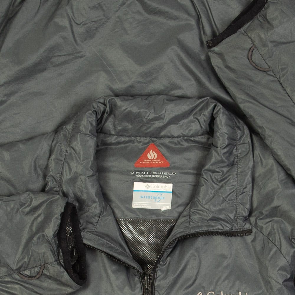 MEN'S VINTAGE COLUMBIA FULL ZIP INTERCHANGE PADDED JACKET - MEDIUM