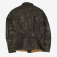 MEN'S VINTAGE FULL ZIP LEATHER BIKER JACKET - MEDIUM