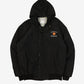 MEN'S VINTAGE 1980S SPARTANS HOODED BOMBER JACKET - SMALL