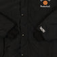 MEN'S VINTAGE 1980S SPARTANS HOODED BOMBER JACKET - SMALL