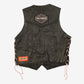 WOMEN'S VINTAGE 1990S HOT LEATHERS GILET VEST JACKET - XX-LARGE