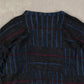 MEN'S VINTAGE 1980S STRUCTURED PATTERNED KNITTED JUMPER - LARGE