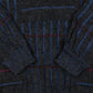 MEN'S VINTAGE 1980S STRUCTURED PATTERNED KNITTED JUMPER - LARGE