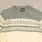 MEN'S VINTAGE 1990S PATTERNED KNITTED JUMPER - LARGE