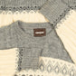 MEN'S VINTAGE 1990S PATTERNED KNITTED JUMPER - LARGE