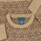 MEN'S VINTAGE 1990S STRUCTURED PATTERNED KNITTED JUMPER - X-LARGE