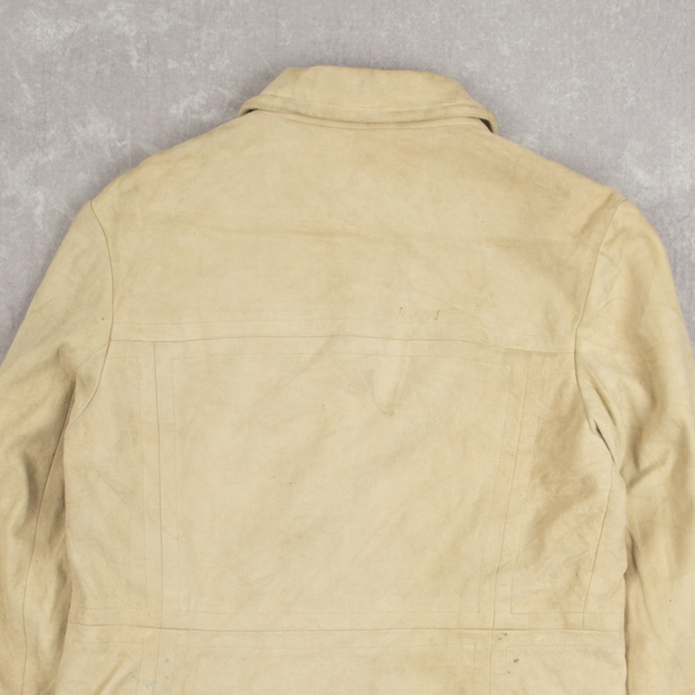 WOMEN'S VINTAGE GAP SUEDE BUTTON UP JACKET - SMALL