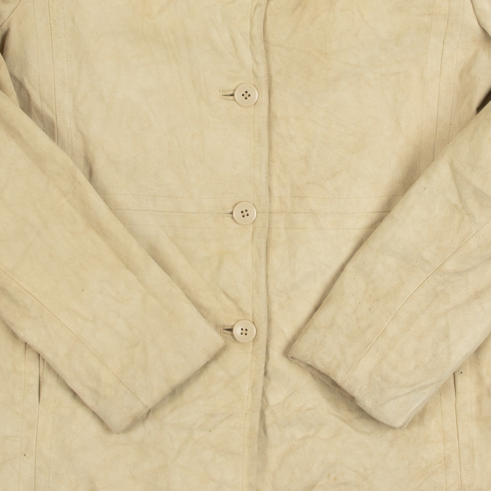 WOMEN'S VINTAGE GAP SUEDE BUTTON UP JACKET - SMALL