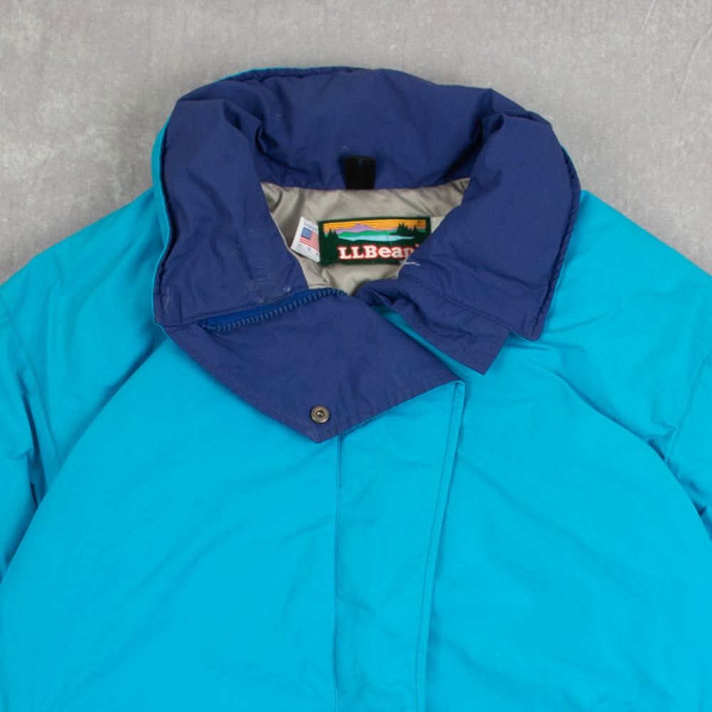 WOMEN'S VINTAGE 1980S L.L.BEAN PADDED FULL ZIP BOMBER JACKET - LARGE