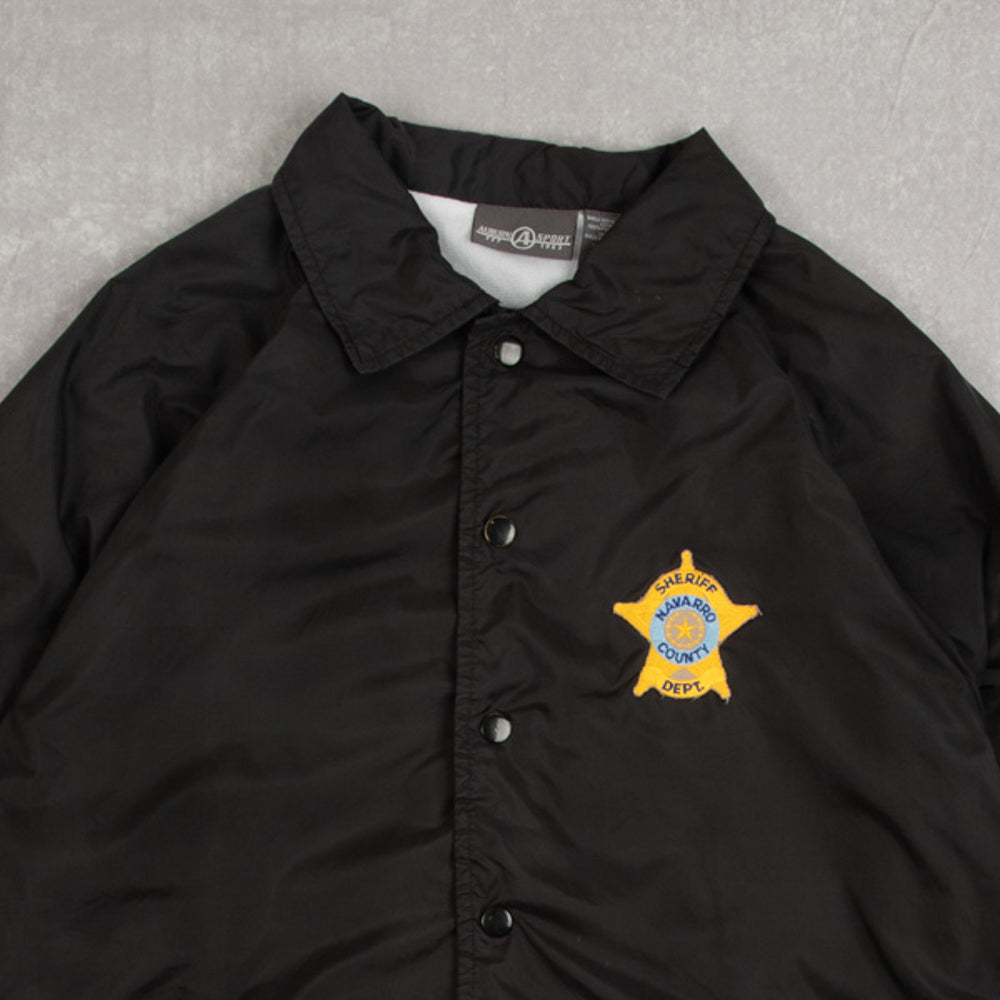 MEN'S VINTAGE SHERIFF DEPT COACH JACKET - SMALL
