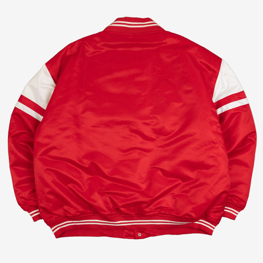 MEN'S VINTAGE NHL DETROIT REDWINGS PADDED BOMBER JACKET - X-LARGE