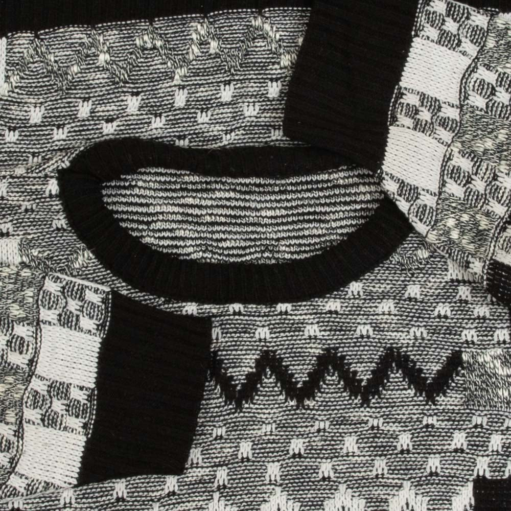 MEN'S VINTAGE 1990S STRUCTURED KNITTED JUMPER - MEDIUM