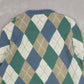 MEN'S VINTAGE 1990S ARGYLE PATTERNED KNITTED JUMPER - X-LARGE
