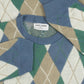 MEN'S VINTAGE 1990S ARGYLE PATTERNED KNITTED JUMPER - X-LARGE