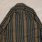 MEN'S VINTAGE 1980S STRIPED HEAVYWEIGHT FLANNEL SHIRT - XX-LARGE