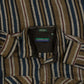 MEN'S VINTAGE 1980S STRIPED HEAVYWEIGHT FLANNEL SHIRT - XX-LARGE