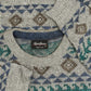 MEN'S VINTAGE 1990S PATTERNED KNITTED JUMPER - SMALL
