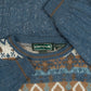 MEN'S VINTAGE 1990S PATTERNED KNITTED JUMPER - LARGE