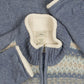 WOMEN'S VINTAGE L.L.BEAN SHERPA LINED FULL ZIP CARDIGAN - LARGE
