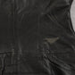WOMEN'S VINTAGE 1980S LEATHER GILET VEST JACKET - SMALL