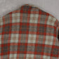 MEN'S VINTAGE 1990S LINED CHECKED WOOL SHIRT JACKET - LARGE