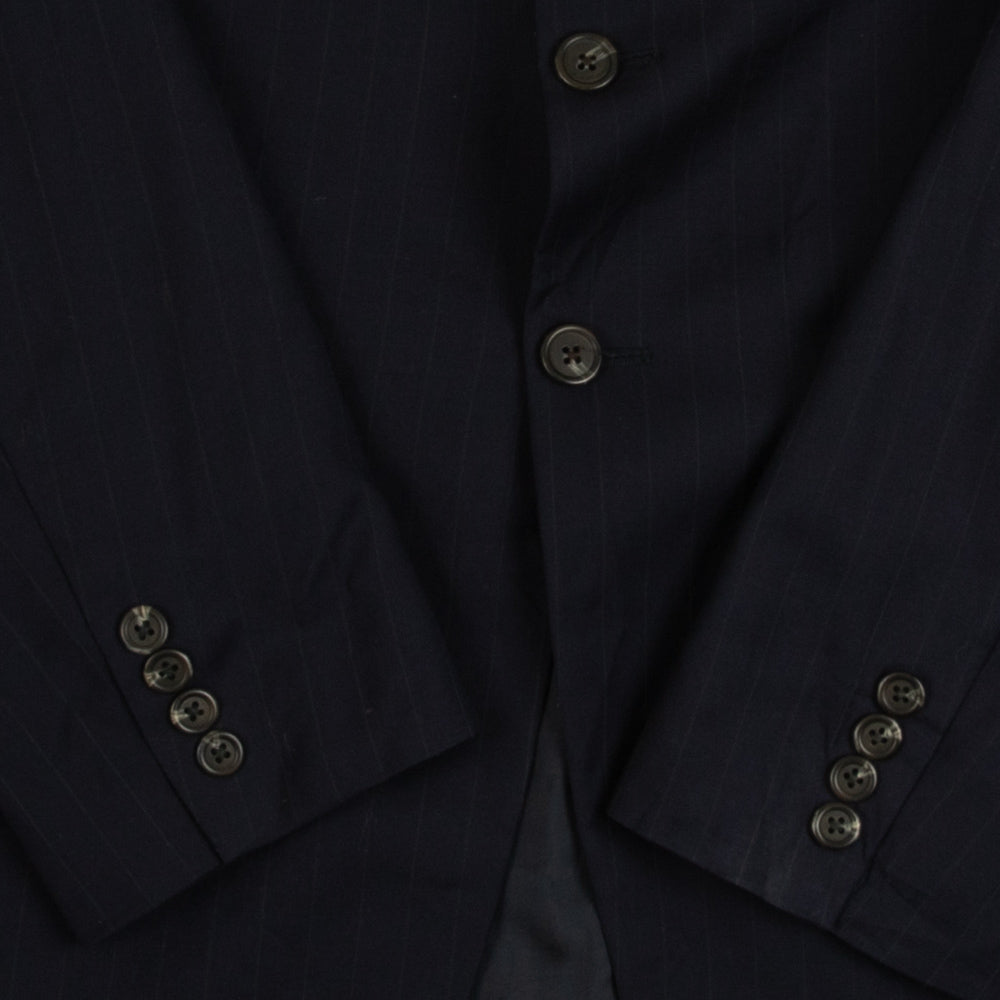 MEN'S VINTAGE 1990S CHAPS PINSTRIPE BLAZER JACKET - MEDIUM