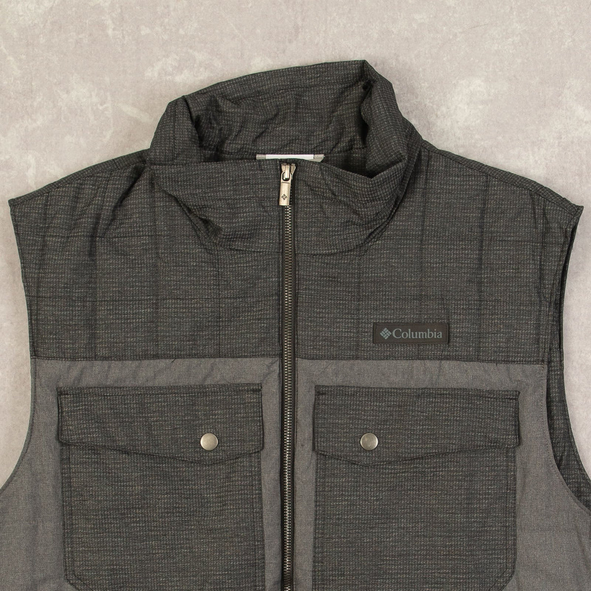 MEN'S VINTAGE COLUMBIA PADDED GILET JACKET - LARGE