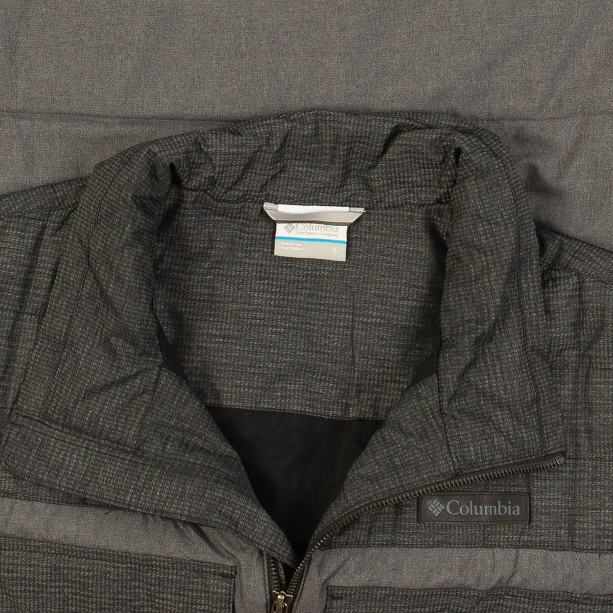 MEN'S VINTAGE COLUMBIA PADDED GILET JACKET - LARGE